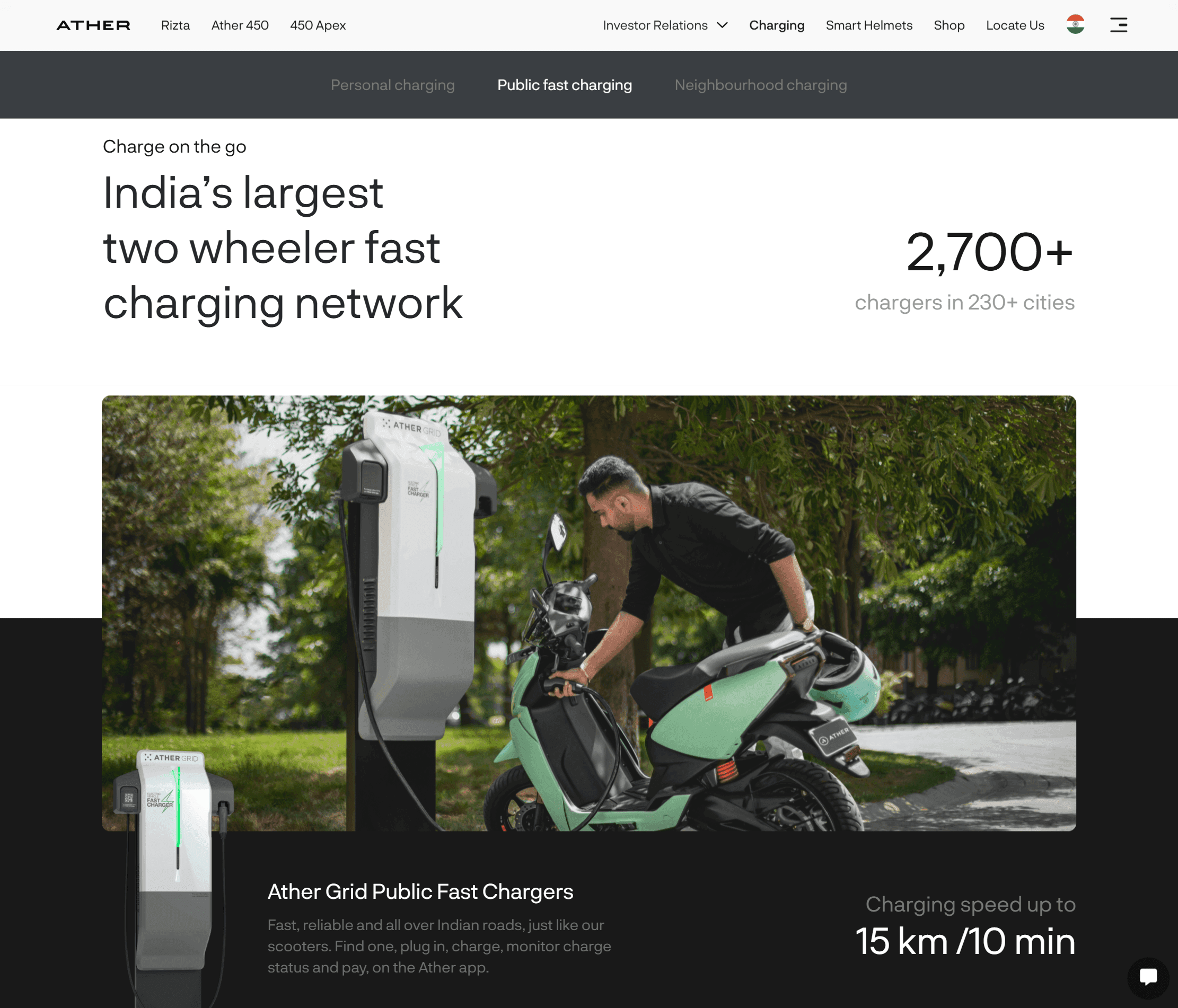 Ather Charging Ather Charging