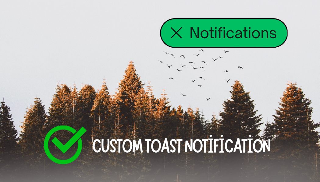 Custom toast notification in React